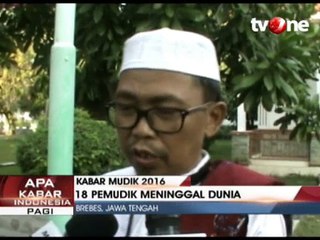 Jelang Lebaran 18 Pemudik Meninggal Dunia di Brebes