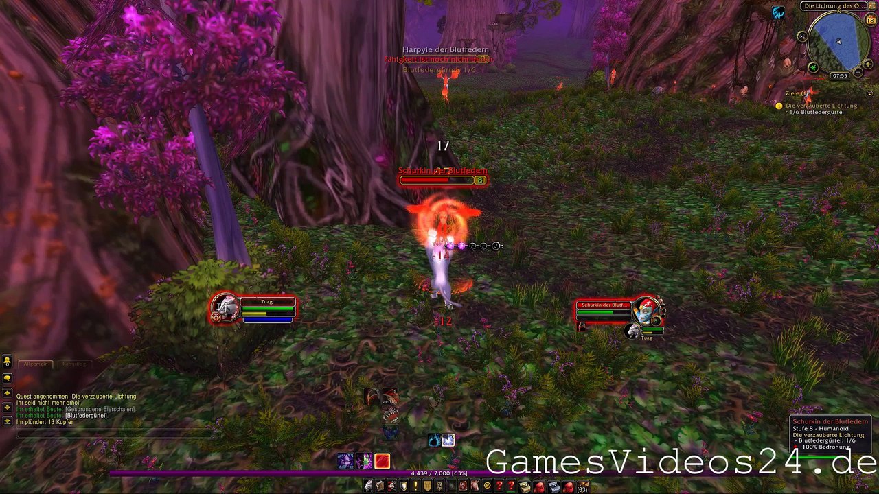 World of Warcraft Quest: Die verzauberte Lichtung