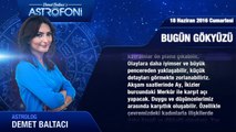 18 Haziran 2016 Cumartesi Bugün Gökyüzü
