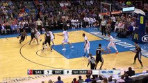 Boban Marjanovic Dunks on Three Thunder Players | Spurs vs Thunder | March 26, 2016 | NBA
