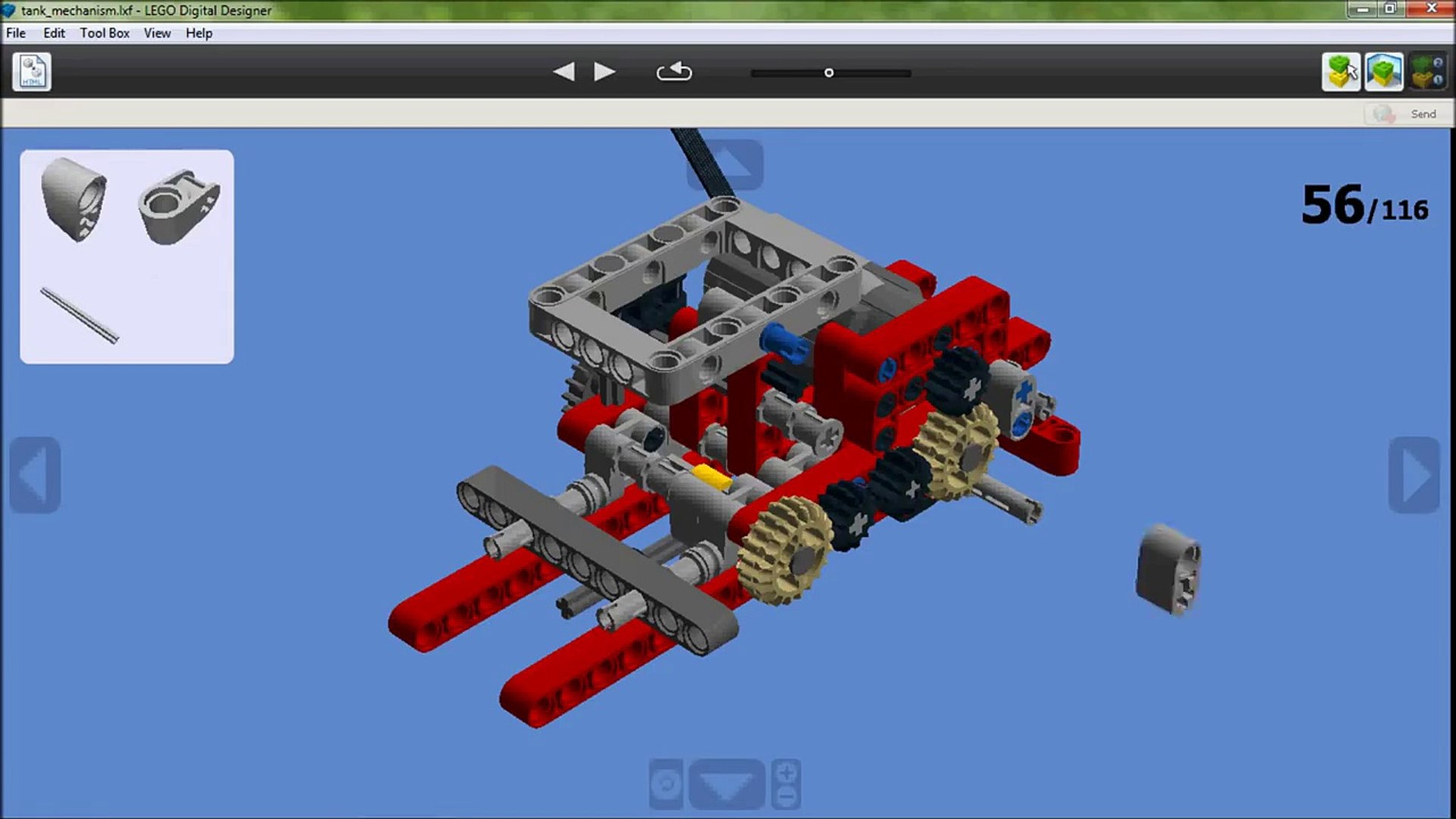 LEGO technic tank with 25 projectiles - building instructions - video  Dailymotion
