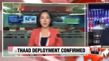 S. Korea, U.S. confirm THAAD deployment to Korean peninsula