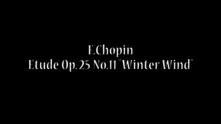 F.Chopin   Etude Op.25 No.11 Winter Wind