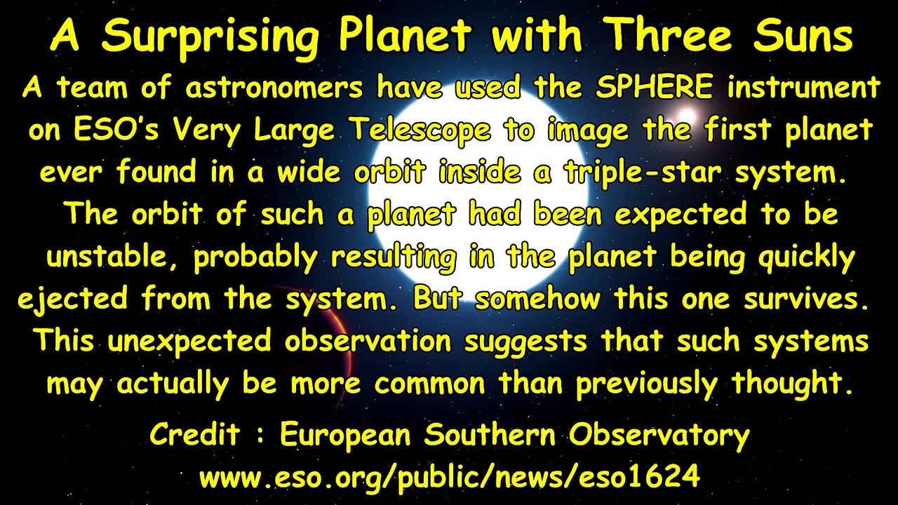 A Surprising Planet with Three Suns