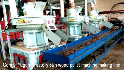 complete wood pellet making line with 5t/h capacity