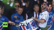 Iceland performs ultimate 'Viking war chant', throws epic homecoming party for Euro 2016 team