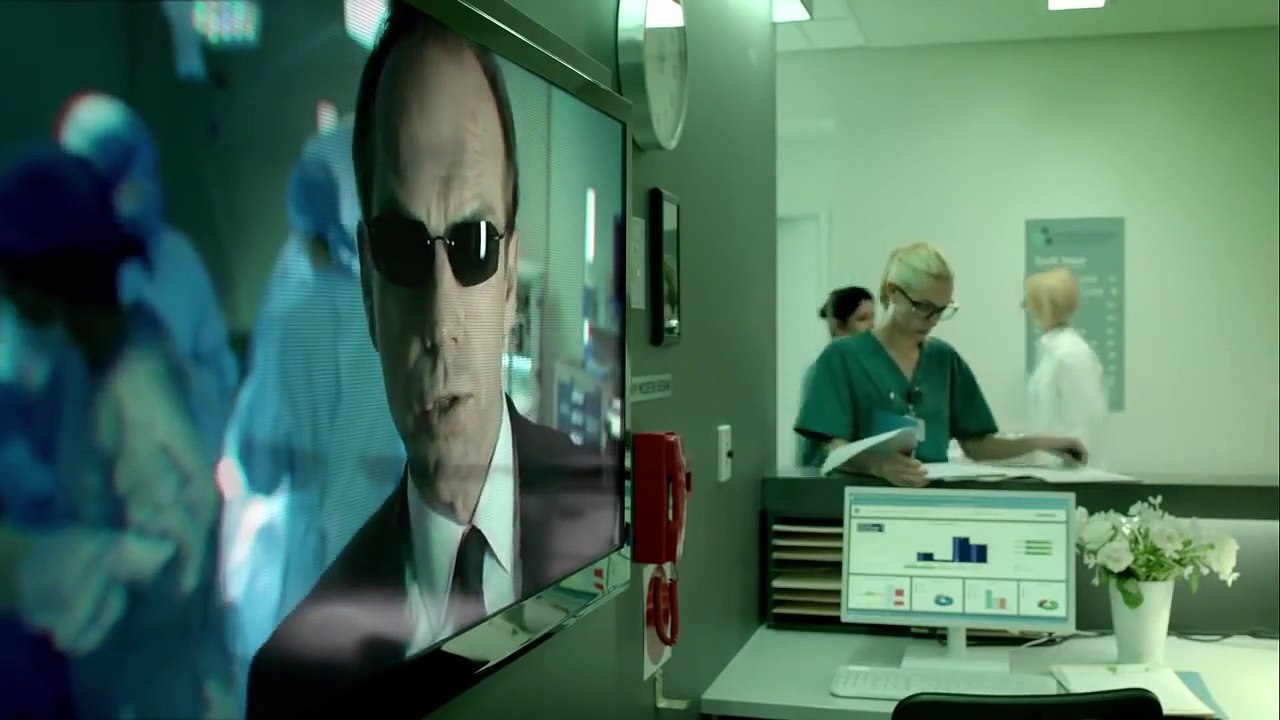 L'agent Smith de Matrix fait une pub pour l'hopital connecté aux Etats Unis par General Electric