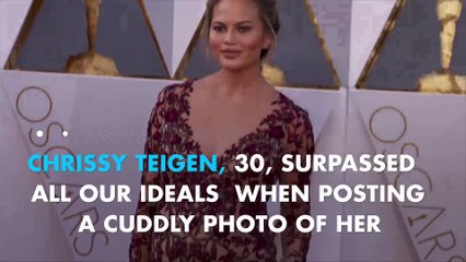 Chrissy Teigen's daughter dressed as a mermaid is so cute