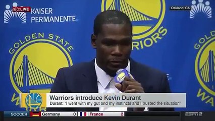 Comment Kevin Durant a dit à Russell Westbrook qu'il partait