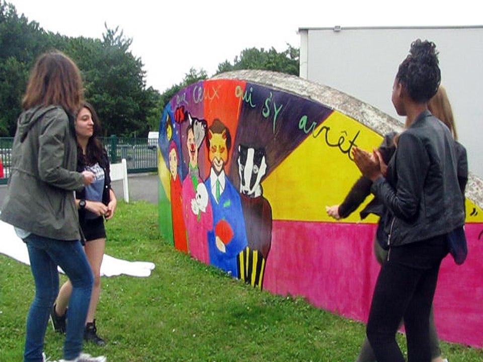 Cauffry : Une fresque sur la tolérance au collège du Marais