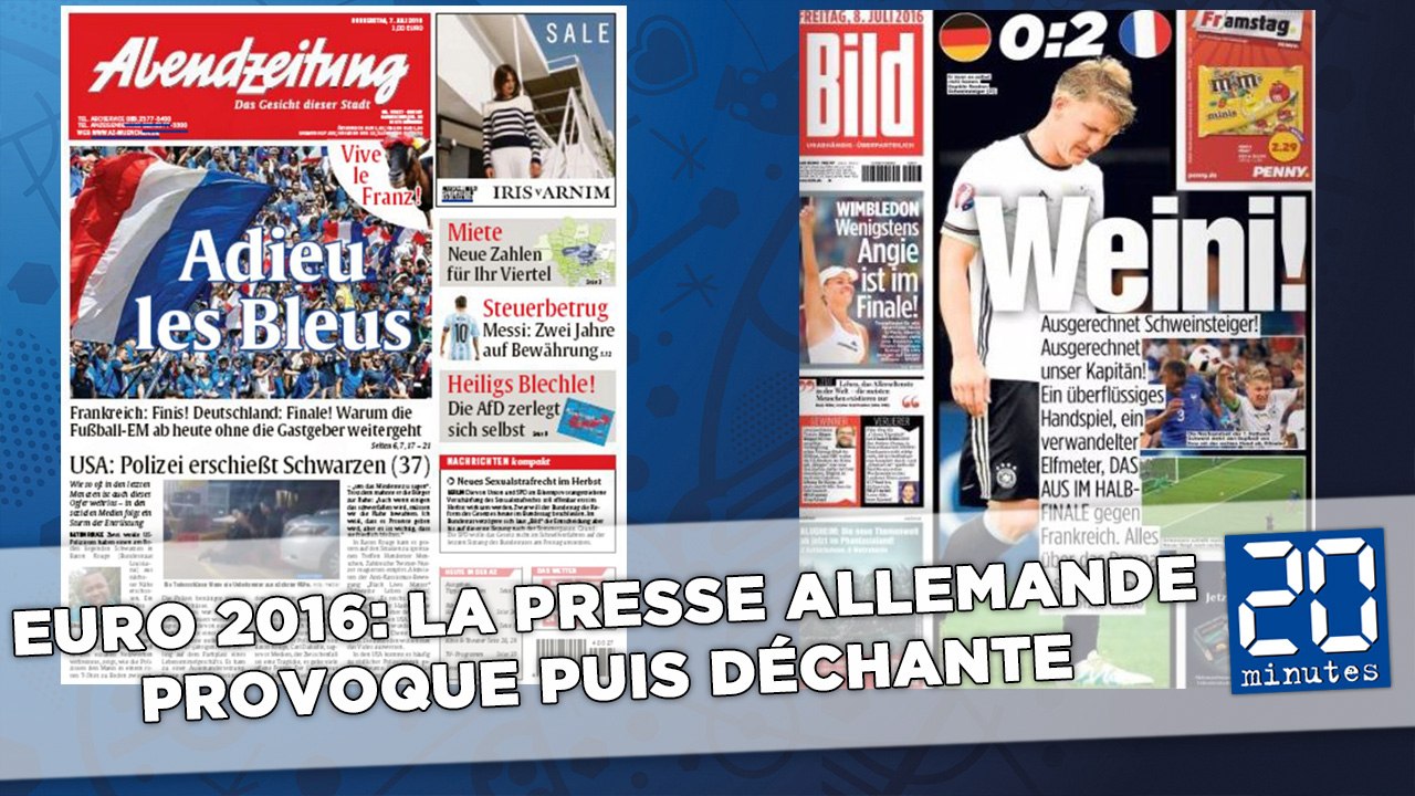 Euro 2016: La presse allemande provoque puis déchante