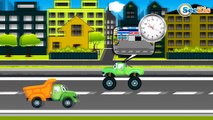 Racing Cars with Fire Trucks - Cars & Trucks Adventures - Emergency Vehicles Cartoons for children