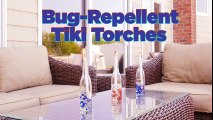 Bug-repellent tiki torches