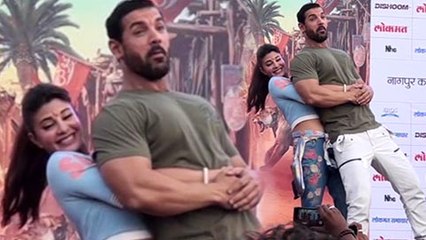 OMG ! Jacqueline Fernandez Lifts Up 94kg John Abraham | Dishoom Promotions