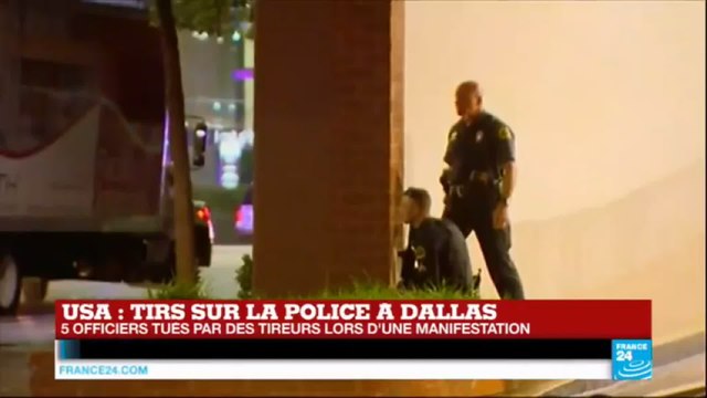 Tirs sur la police à Dallas - 5 officiers tués par des snipers lors d'une manifestation