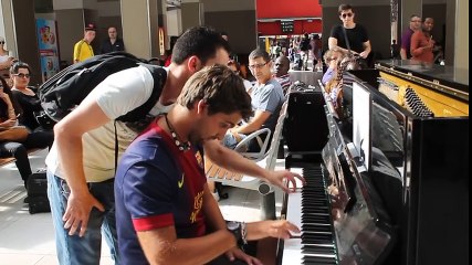 Improvisation at the train station in paris!