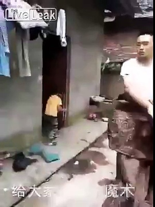 China man do a disapperance magic that you should never try at home