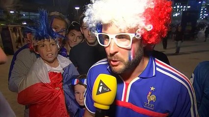 Euro 2016 - 1/2 finale France/Allemagne - Les supporters français euphoriques après le match