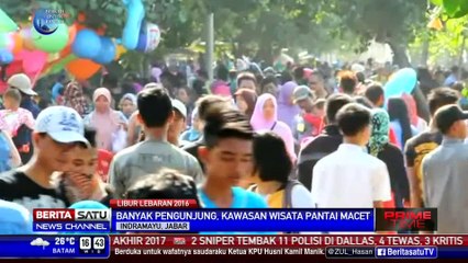 Ramai Wisatawan, Jalur Pantura Juntinyuat Macet Total
