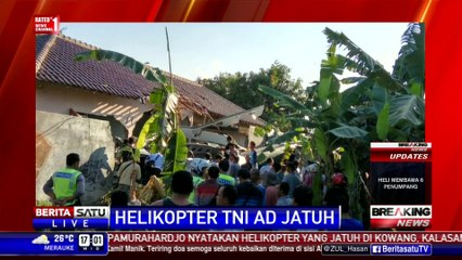 Download Video: Helikopter Jatuh di Sleman Berjenis Bell 205