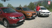 VÍDEO: Seat Ateca contra Nissan Qashqai y Volkswagen Tiguan