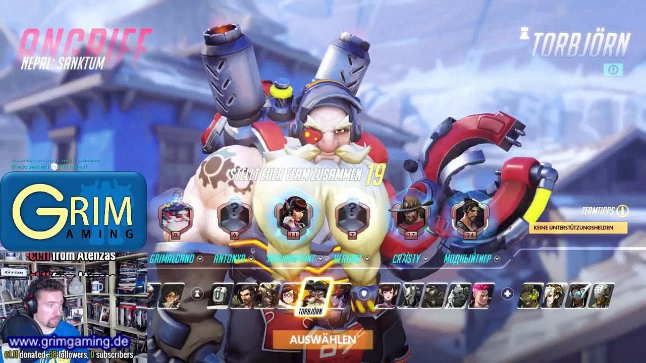 Overwatch played by Grim