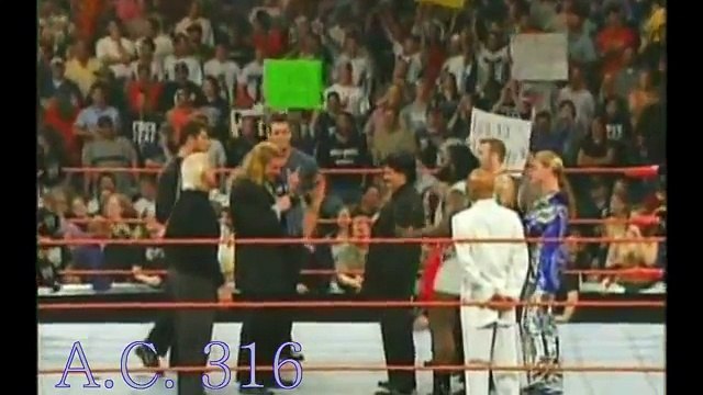 Evolution & Team Bischoff segment / Bischoff throws out Shawn Michaels 11/17/2003