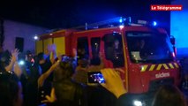 Quimper. Euro 2016 : la ola pour les pompiers !