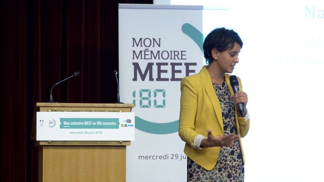 [ARCHIVE] Mon mémoire MEEF en 180 secondes : discours de Najat Vallaud-Belkacem