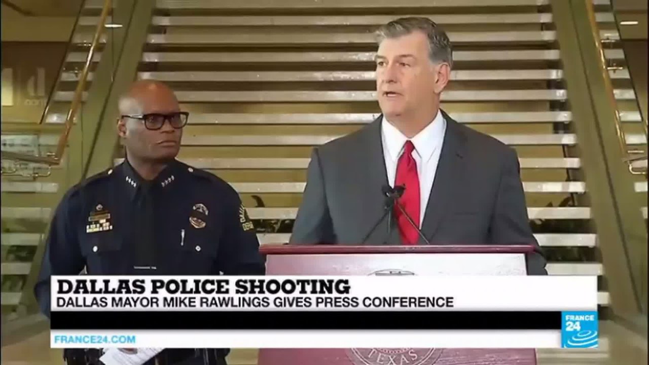 Dallas police shooting: Chief Brown "our profession is hurting, Dallas officers are hurting, we're heartbroken"