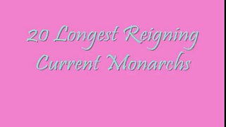 20 Longest Current Reigning Monarchs (2011)