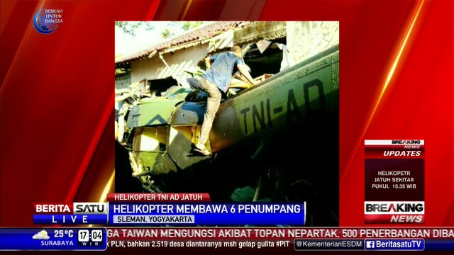 Nama Korban Heli Jatuh di Sleman