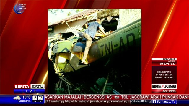Heli TNI AD Jatuh di Sleman Mengangkut 6 Orang
