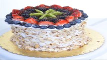 Watermelon Cake With Whipped Cream And Fresh Fruits By Easy Food Decoration