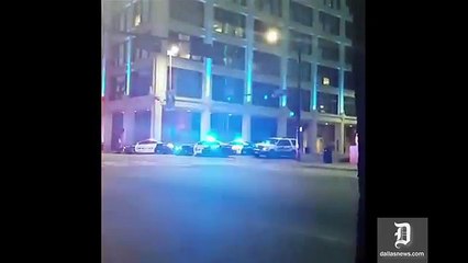 Michael Bautista captured part of the downtown Dallas shooting on video