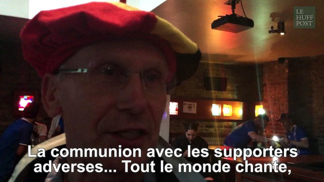 Pour la sécurité de l'Euro, notre supporter belge a remercié la police à chaque fois qu'il le pouvait