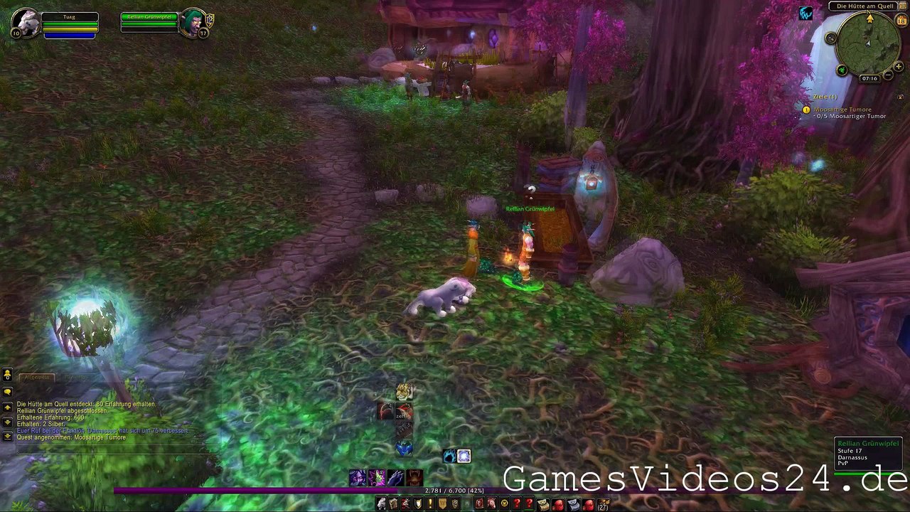 World of Warcraft Quest: Moosartige Tumore