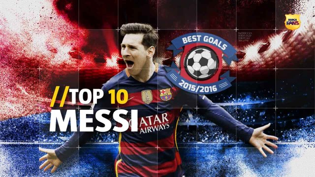 Barcelona elege o TOP 10 de golaços de Messi na temporada