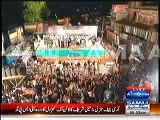 Aerial view of PTI Sialkot jalsagah before Imran Khan's arrival