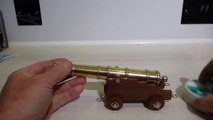 .22 Rimfire Blank Firing Mini Brass Cannon
