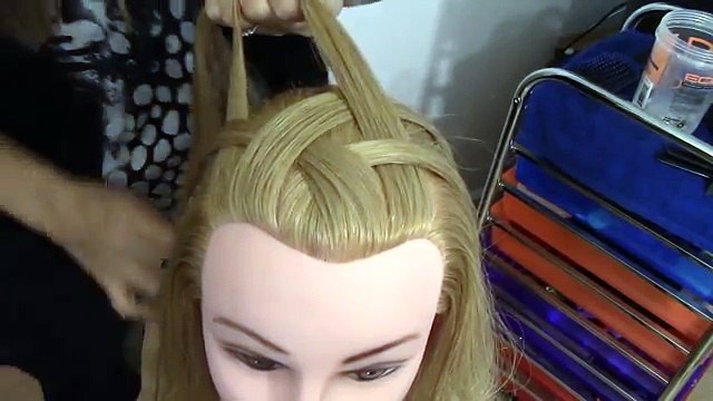 Trenza canasta con rizos