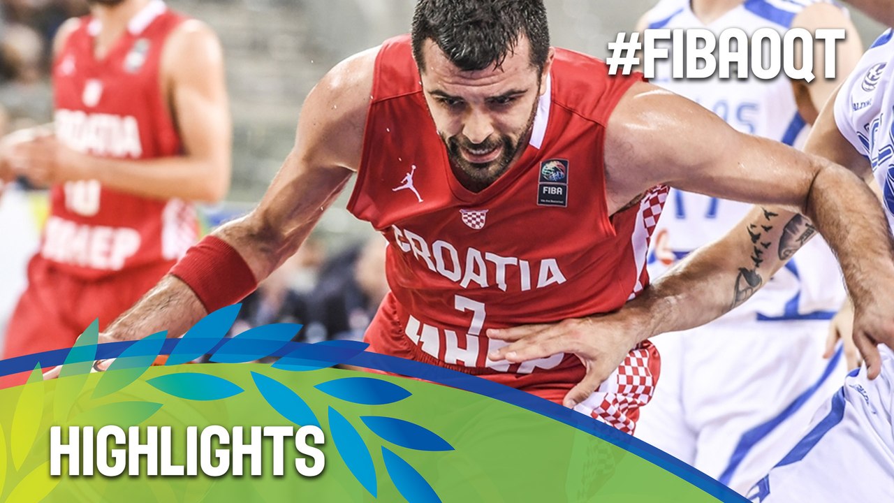 Greece v Croatia - Highlights - 2016 FIBA Olympic Qualifying Tournament - Italy