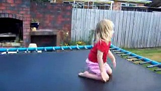 Family Stuff - Alisha on the trampoline