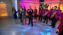 Jackie Guerrido on ¡Despierta América! HD 2012/01/24; Blue dress