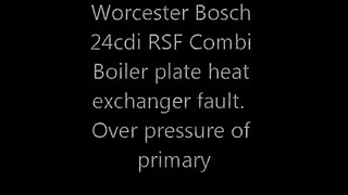Worcester Bosch 24 cdi RSF