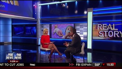 Gretchen Carlson - Red Leather Skirt  11-12-15