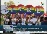 Perú: marcha colectivo LGBTTIQ para exigir derechos
