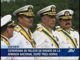 Se desarrolló relevo de mando de la Armada