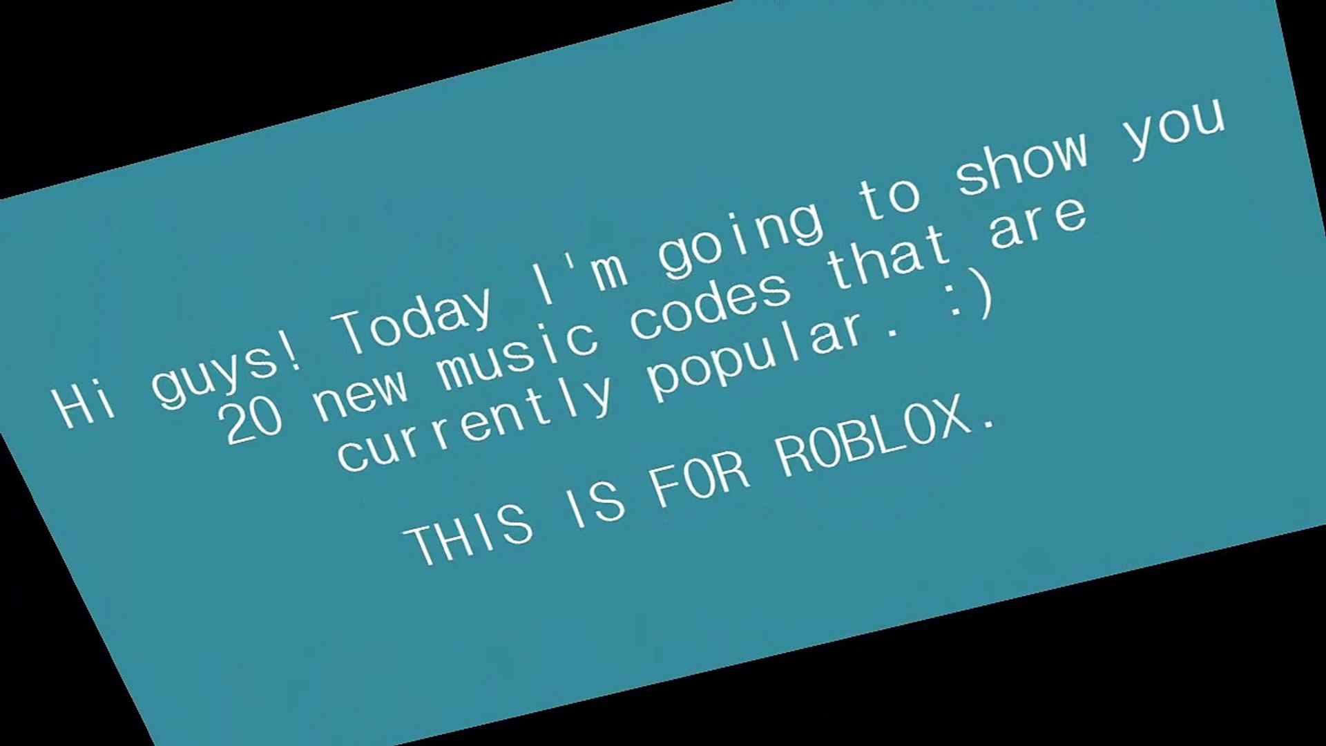 ⁣20 ROBLOX Music Codes