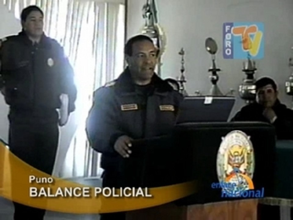 BALANCE POLICIAL - PUNO